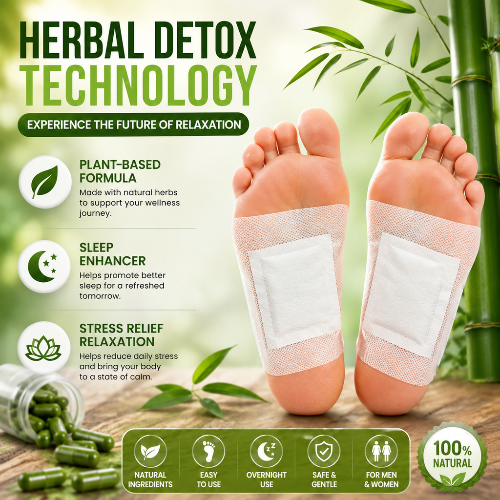 Herbal Foot Renewal Patches - ( Pack of 10 )
