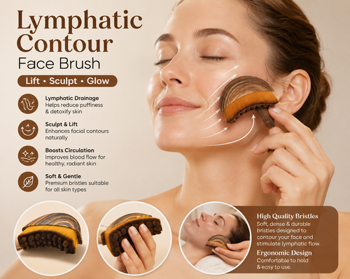 GlowSculpt Face Brush – Premium Soft Bristle Facial Massage Brush