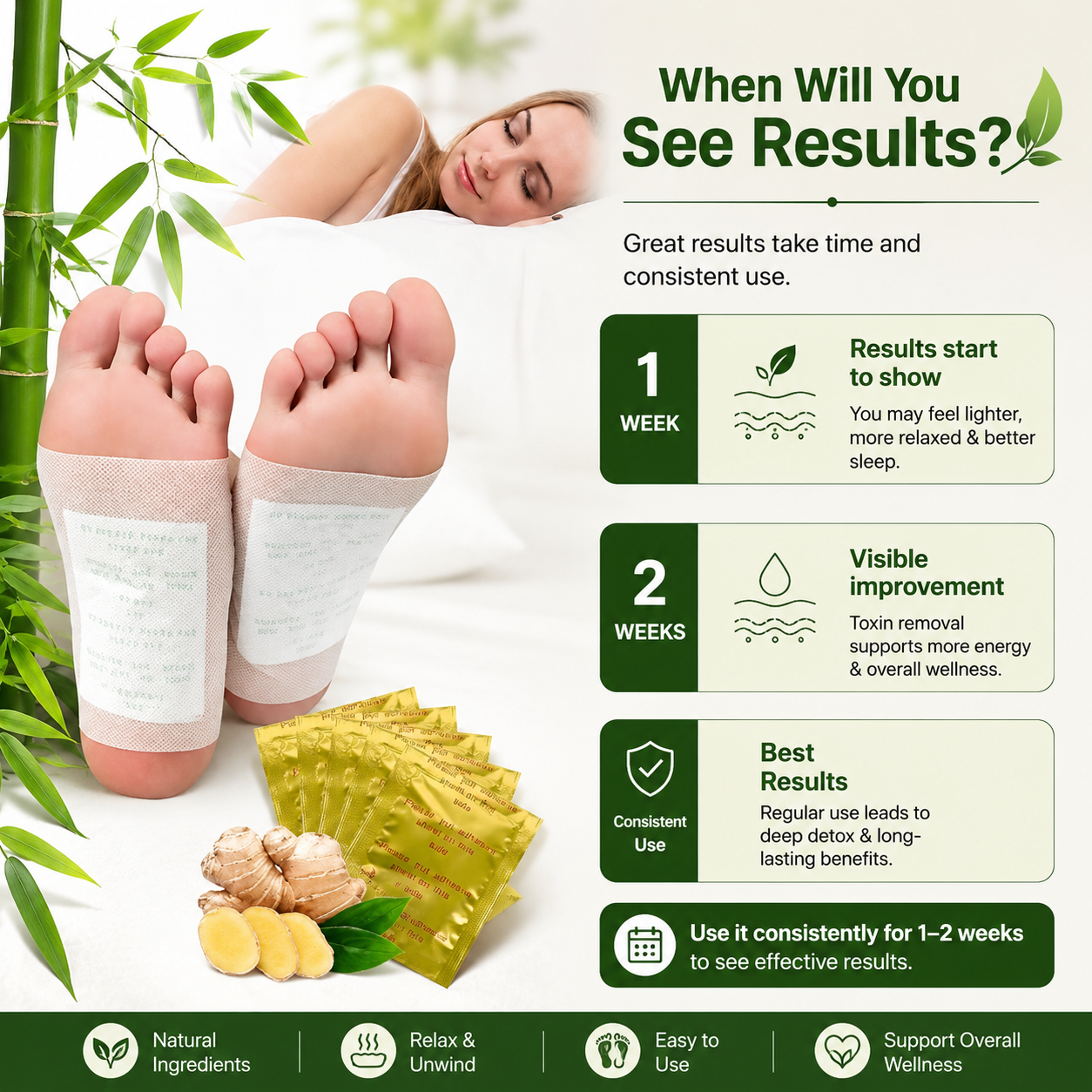 Herbal Foot Renewal Patches - ( Pack of 10 )